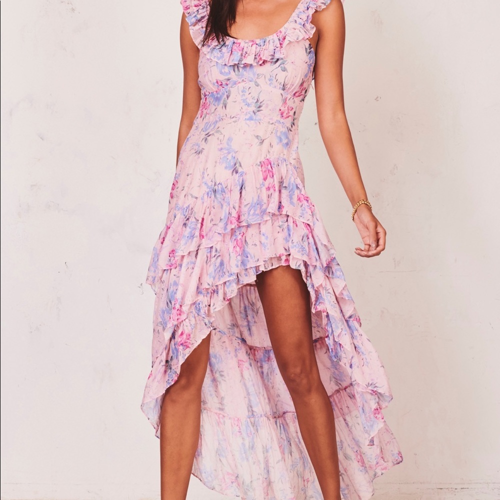 Love Shack Fancy Winslow Floral Dress